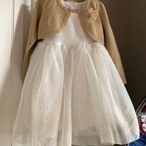 Formal Toddler Dress Gold
